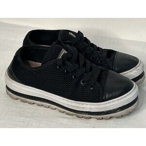 FORNARINA Sneaker Shoe Mesh 6.5 Black Platform